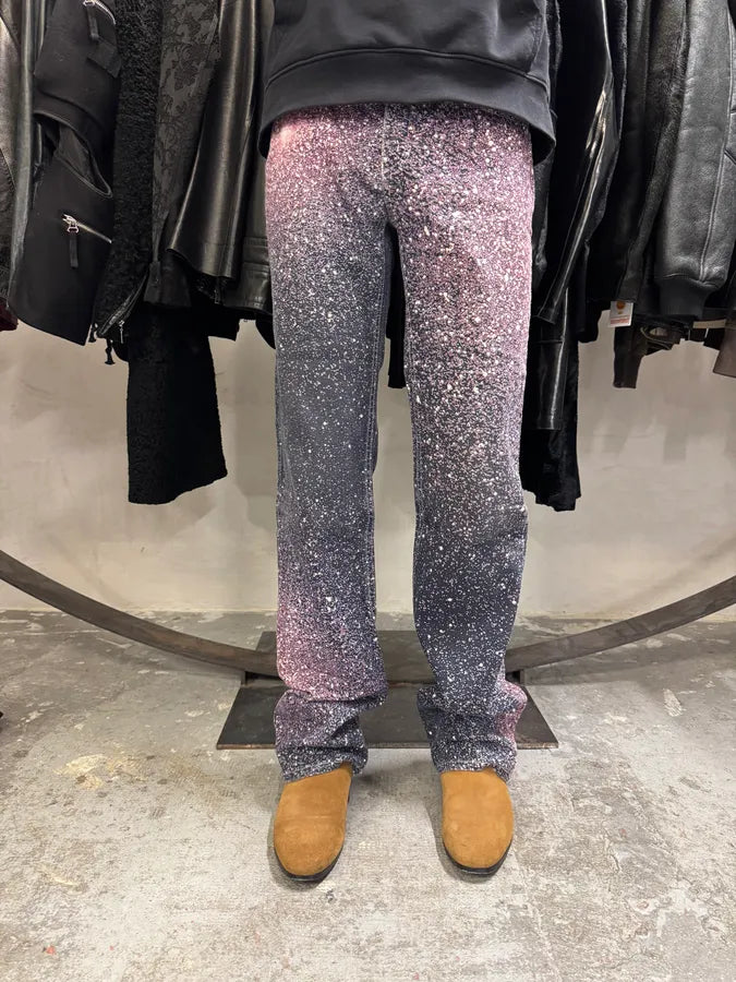 2000s Roberto Cavalli Pink Purple Galaxy Pants (S) AslWRGD 1