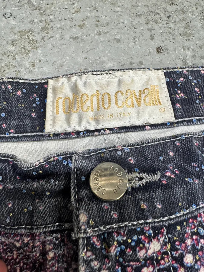 2000s Roberto Cavalli Pink Purple Galaxy Pants (S) AslWRGD 10