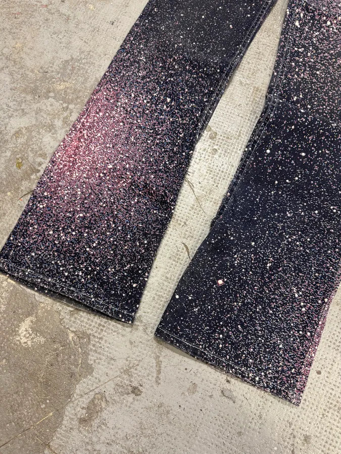 2000s Roberto Cavalli Pink Purple Galaxy Pants (S) AslWRGD 4