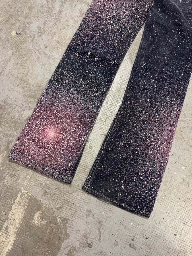 2000s Roberto Cavalli Pink Purple Galaxy Pants (S) AslWRGD 9