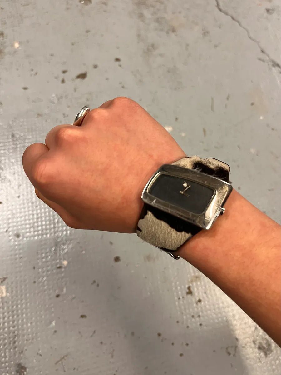 2000s Roberto Cavalli Pony Hair Bracelet Watch xVzNXgD 1