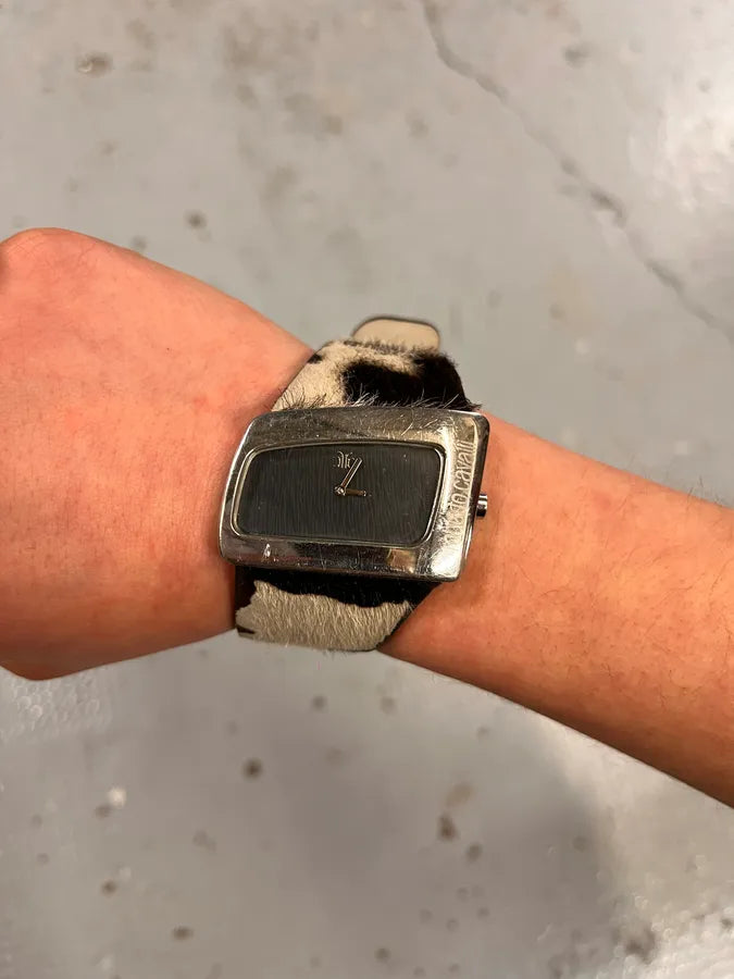 2000s Roberto Cavalli Pony Hair Bracelet Watch xVzNXgD 2