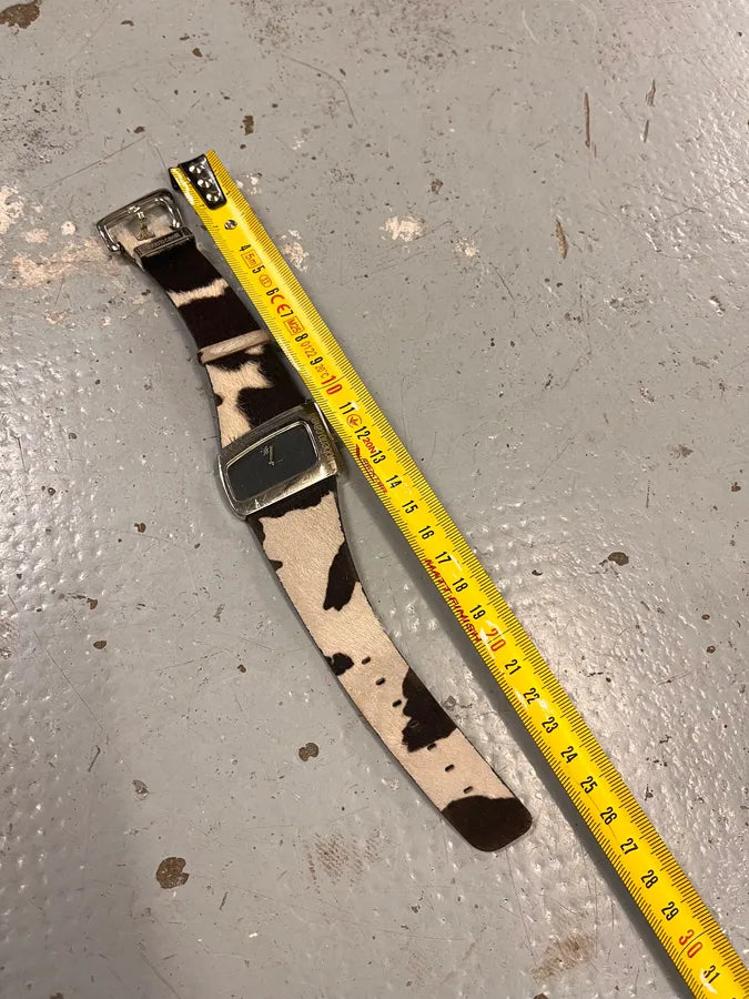 2000s Roberto Cavalli Pony Hair Bracelet Watch xVzNXgD 8