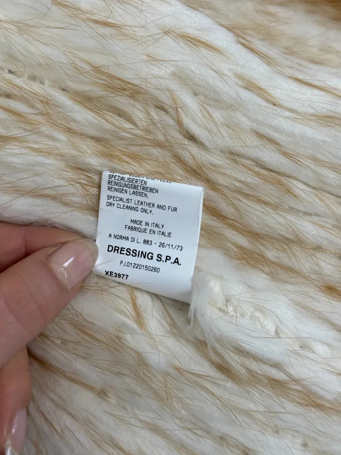 2000s Roberto Cavalli Pure Beaver Fur Beige Zip-Up Jacket EKsNLYd 10