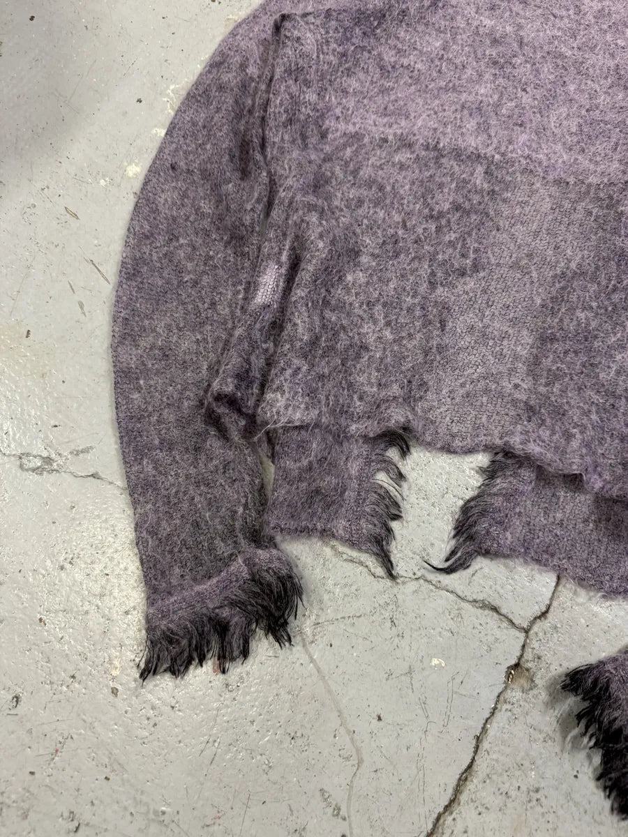 2000s Roberto Cavalli Purple Lila Mohair Cardigan gDEGunO 2