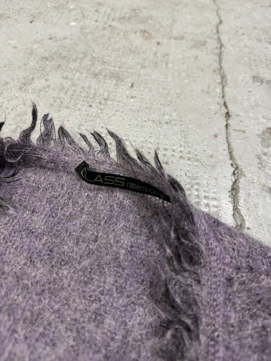 2000s Roberto Cavalli Purple Lila Mohair Cardigan gDEGunO 4