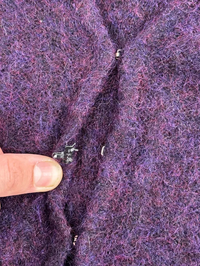 2000s Roberto Cavalli Purple Wool Obscure Cardigan Sweater rhbHbMM 10