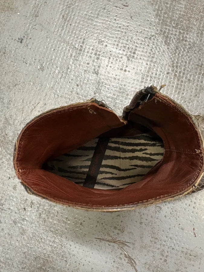 2000s Roberto Cavalli Python Leather Boots hYNeyOd 10