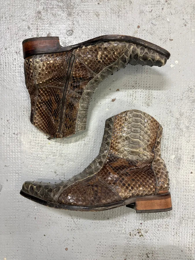 2000s Roberto Cavalli Python Leather Boots hYNeyOd 3