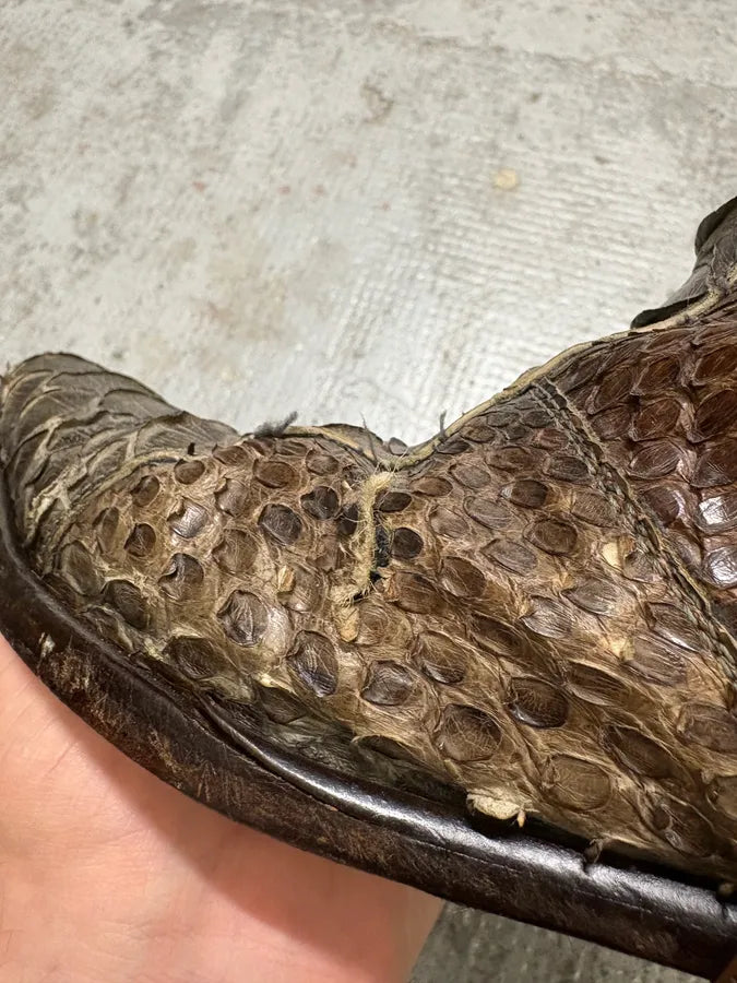 2000s Roberto Cavalli Python Leather Boots hYNeyOd 9