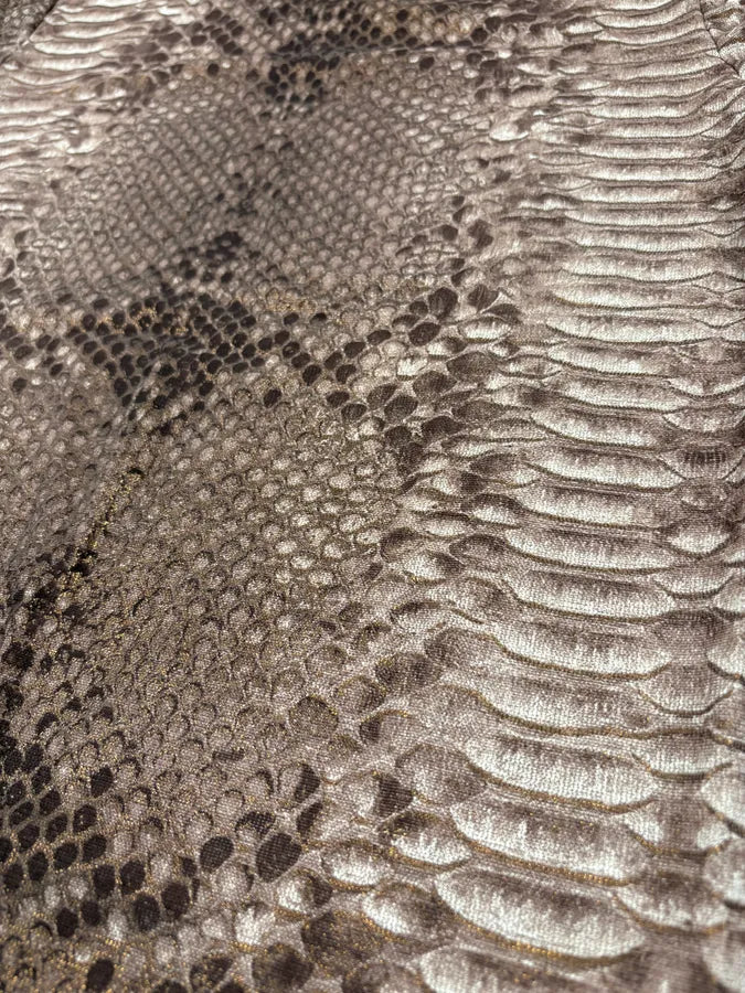 2000s Roberto Cavalli Python Snake Brown T-Shirt ZNFokKC 7