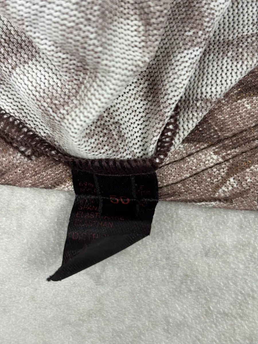 2000s Roberto Cavalli Python Snake Brown T-Shirt ZNFokKC 8