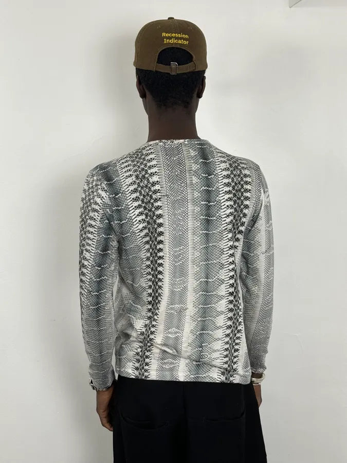 2000s Roberto Cavalli Python Snake Grey Longsleeves oAktVkQ 1