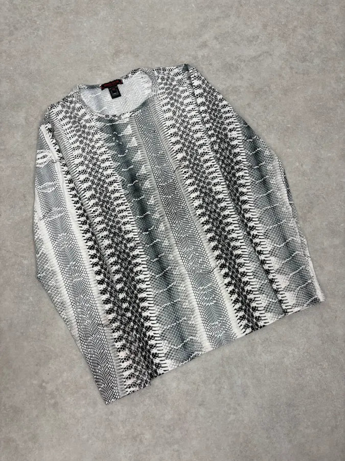 2000s Roberto Cavalli Python Snake Grey Longsleeves oAktVkQ 3