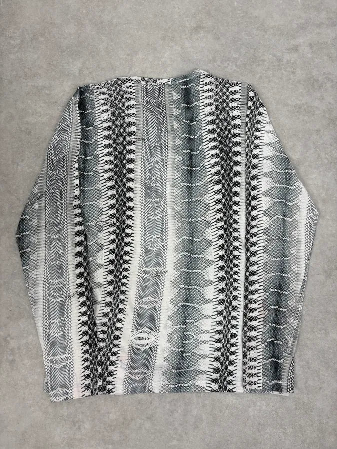 2000s Roberto Cavalli Python Snake Grey Longsleeves oAktVkQ 5
