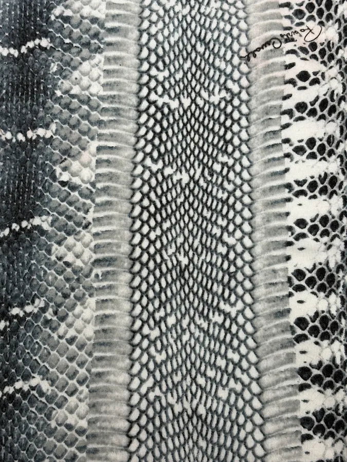 2000s Roberto Cavalli Python Snake Grey Longsleeves oAktVkQ 6