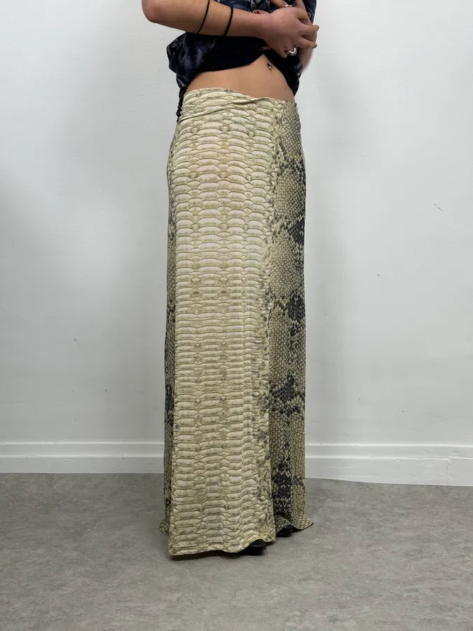 2000s Roberto Cavalli Python Soft Skirt MXyNIkz 2