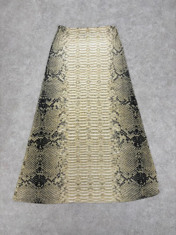 2000s Roberto Cavalli Python Soft Skirt MXyNIkz 6