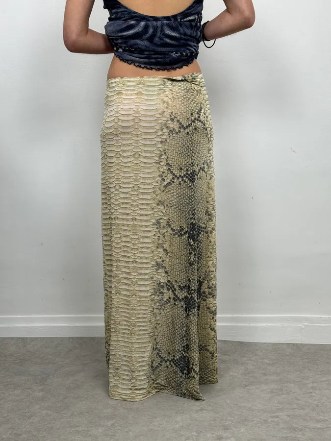 2000s Roberto Cavalli Python Soft Skirt MXyNIkz 3