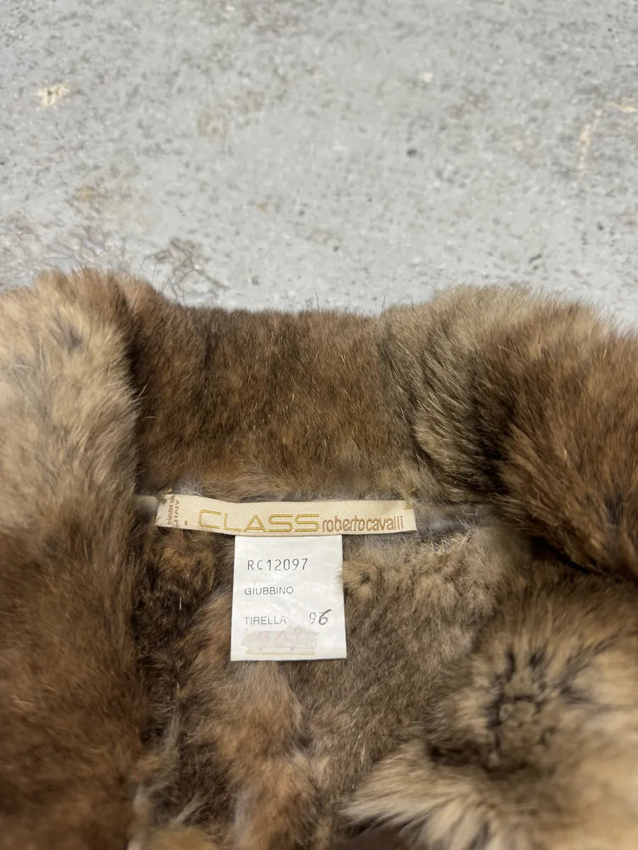 2000s Roberto Cavalli Rabbit Fur Tweed Jacket bKTYUAr 7