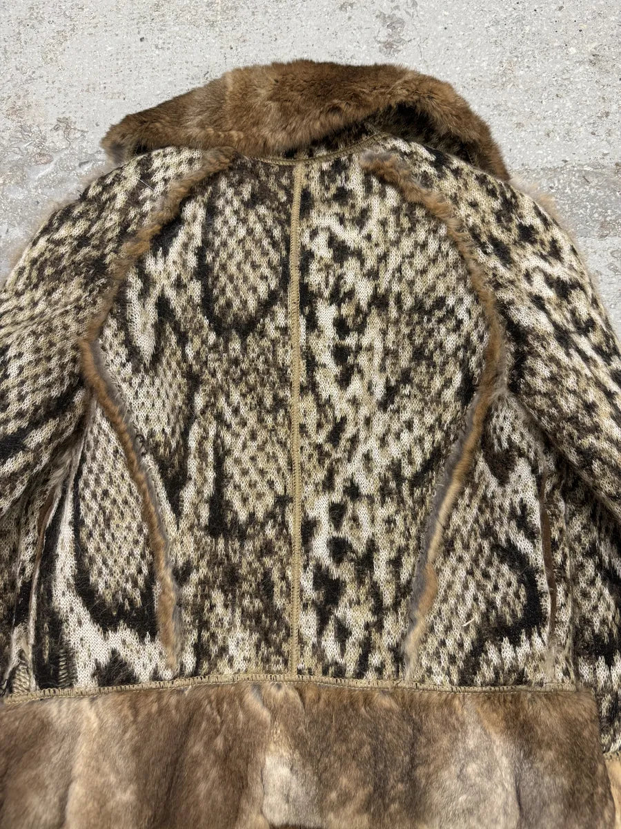 2000s Roberto Cavalli Rabbit Fur Tweed Jacket bKTYUAr 10