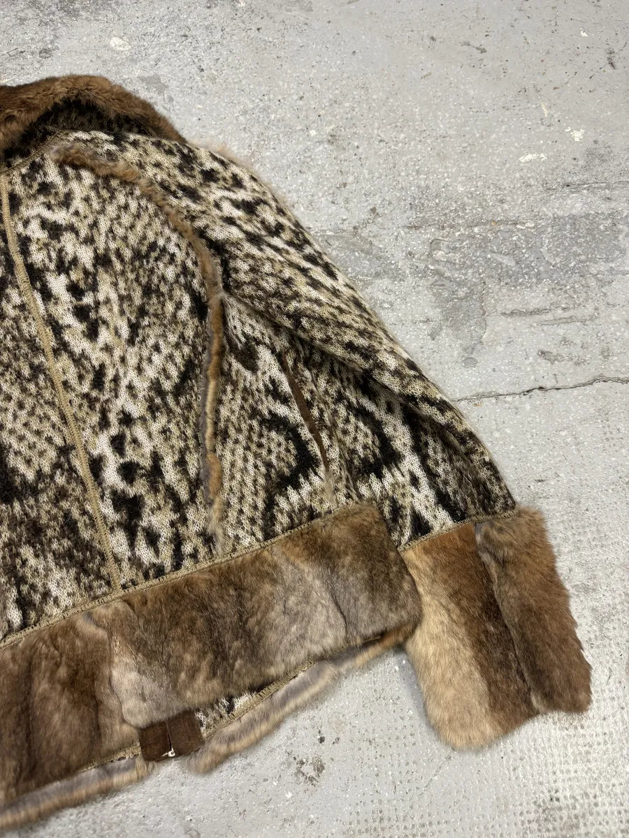 2000s Roberto Cavalli Rabbit Fur Tweed Jacket bKTYUAr 11