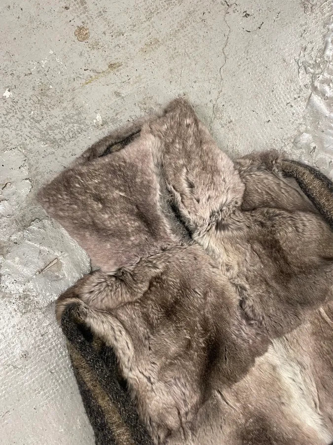 2000s Roberto Cavalli Raccoon Fur Grey Zip-up Jacket (M) SXsCpkO 5