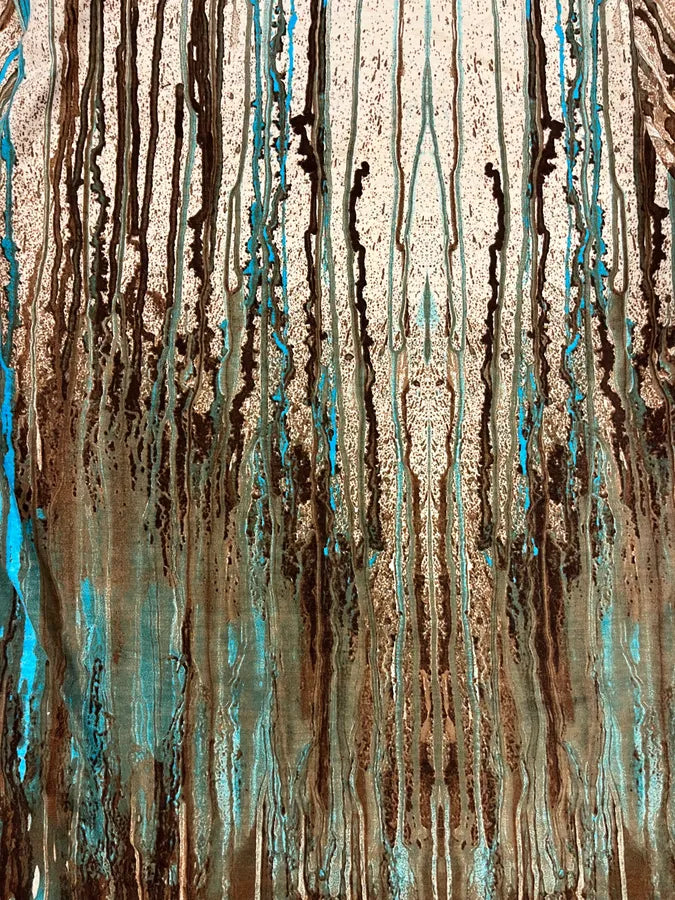 2000s Roberto Cavalli Rainy Ink Nasty Blue T-Shirt qPOrpZd 5