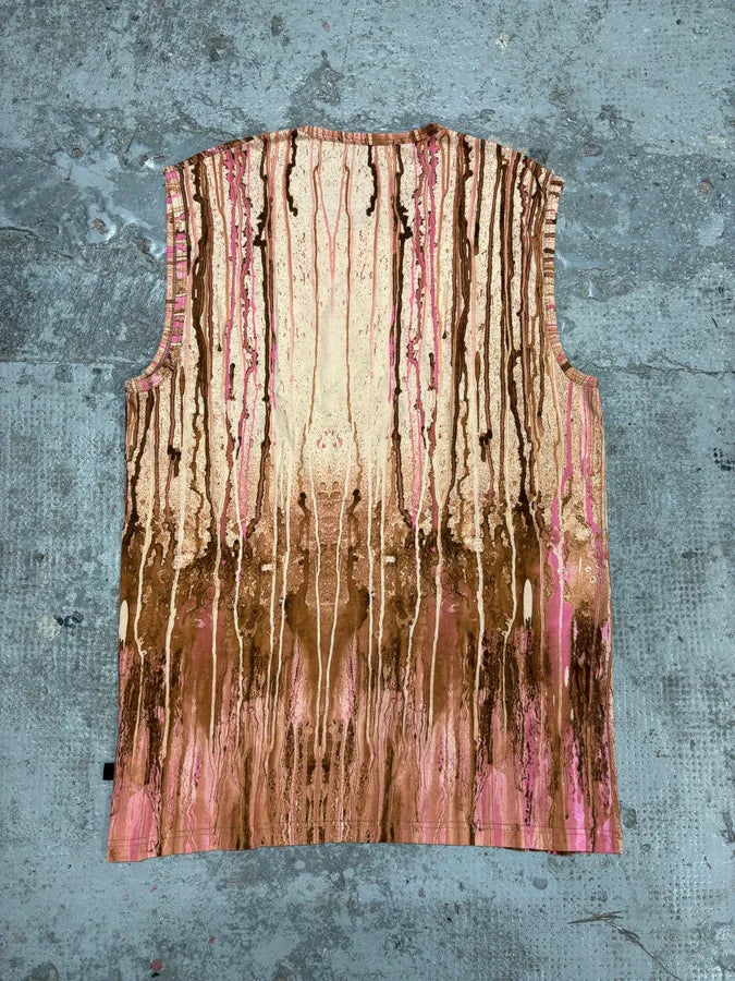 2000s Roberto Cavalli Rainy Ink Nasty Pink Tank Top ZANIMiU 5