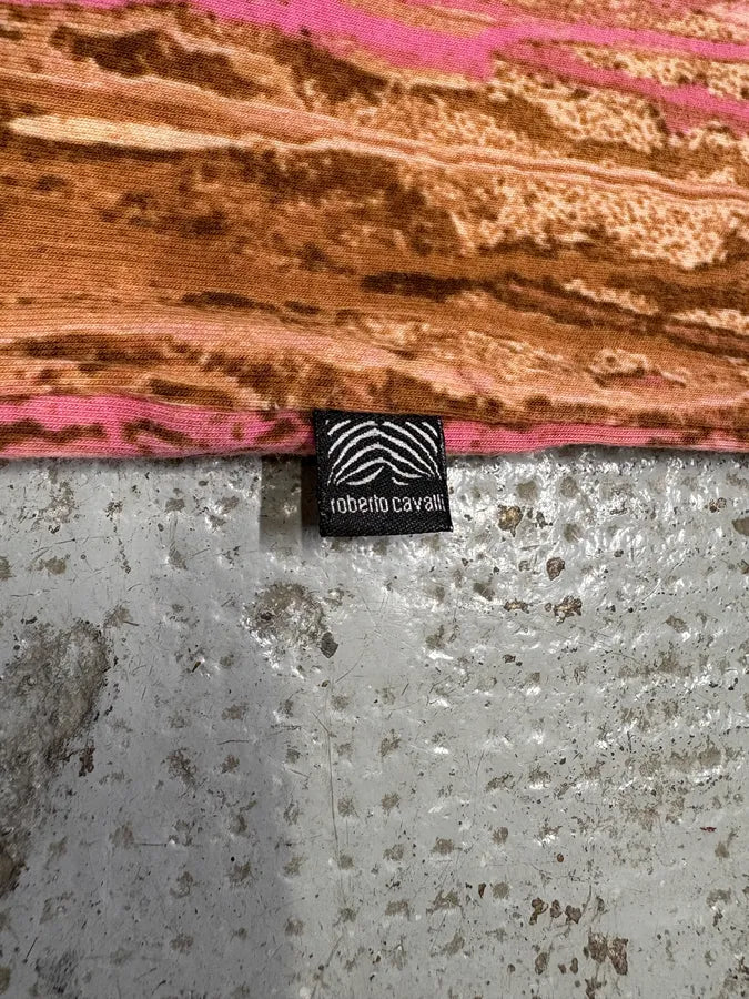 2000s Roberto Cavalli Rainy Ink Nasty Pink Tank Top ZANIMiU 9