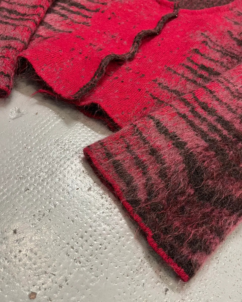 2000s Roberto Cavalli Red Devil Zebra Cardigan  gBbUVtk 5