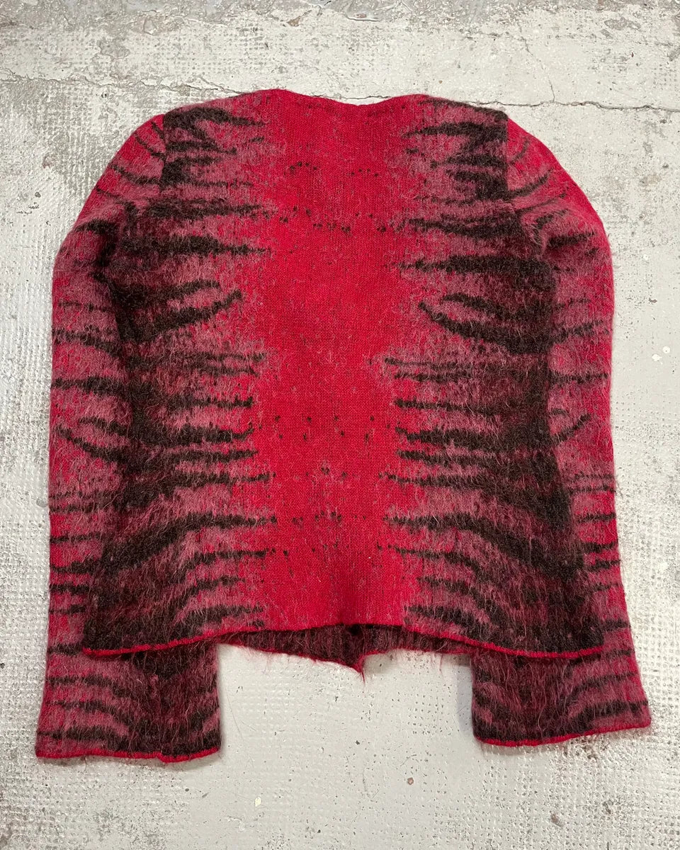 2000s Roberto Cavalli Red Devil Zebra Cardigan  gBbUVtk 6