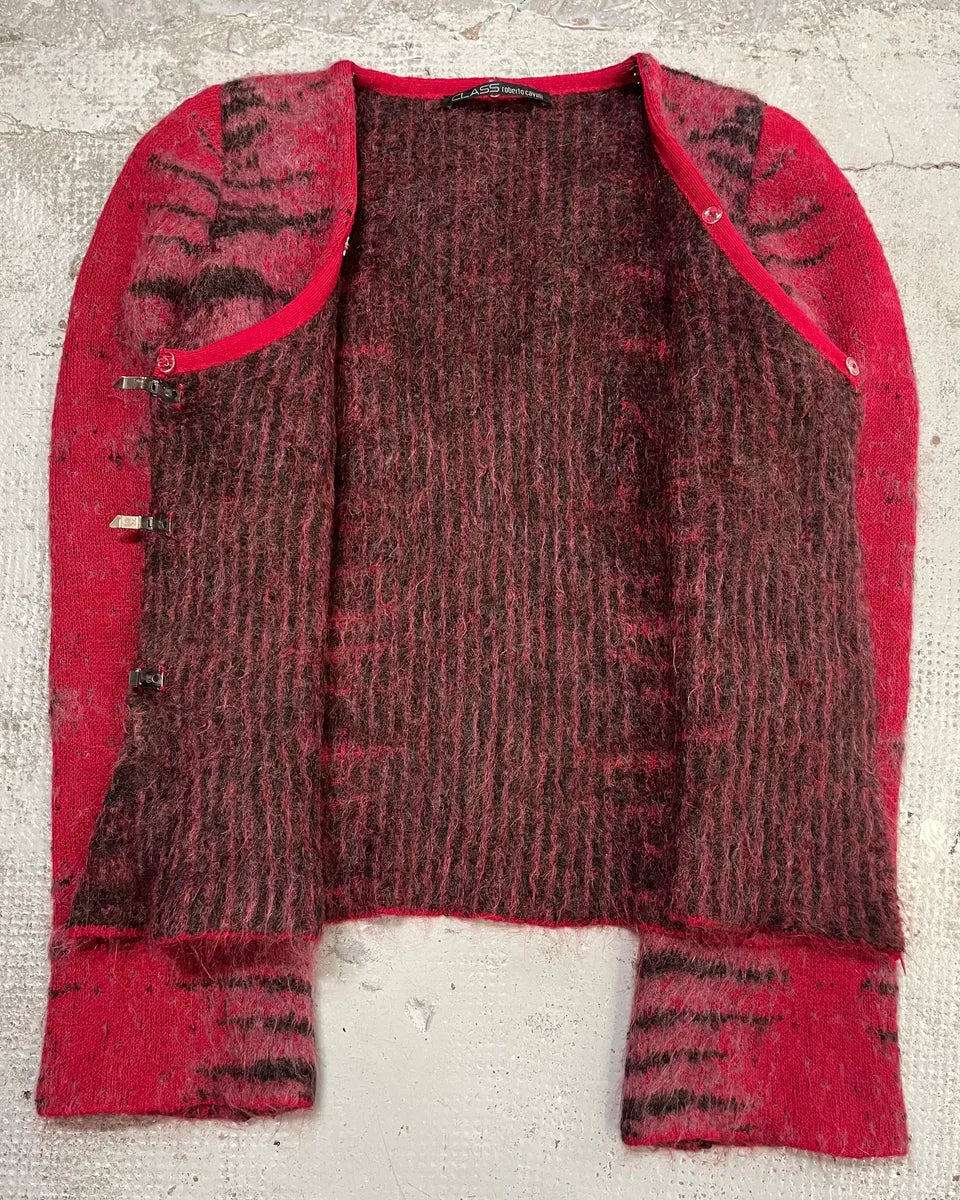 2000s Roberto Cavalli Red Devil Zebra Cardigan  gBbUVtk 7