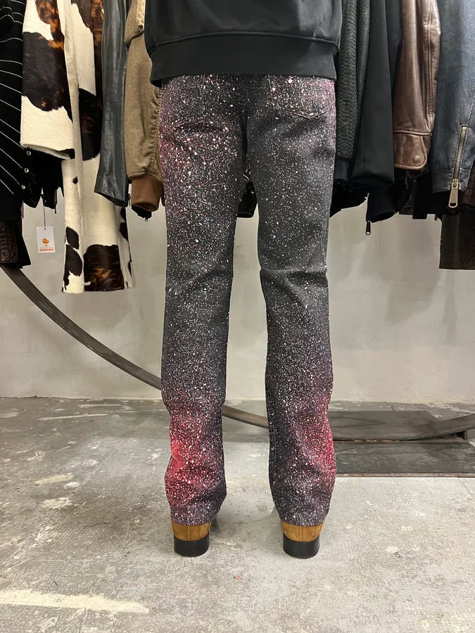 2000s Roberto Cavalli Red Galaxy Expansion Embellished Pants TrvXDzN 2