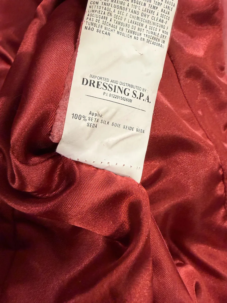 2000s Roberto Cavalli Red Rose Glamour Leather Jacket  EFfpUSb 11