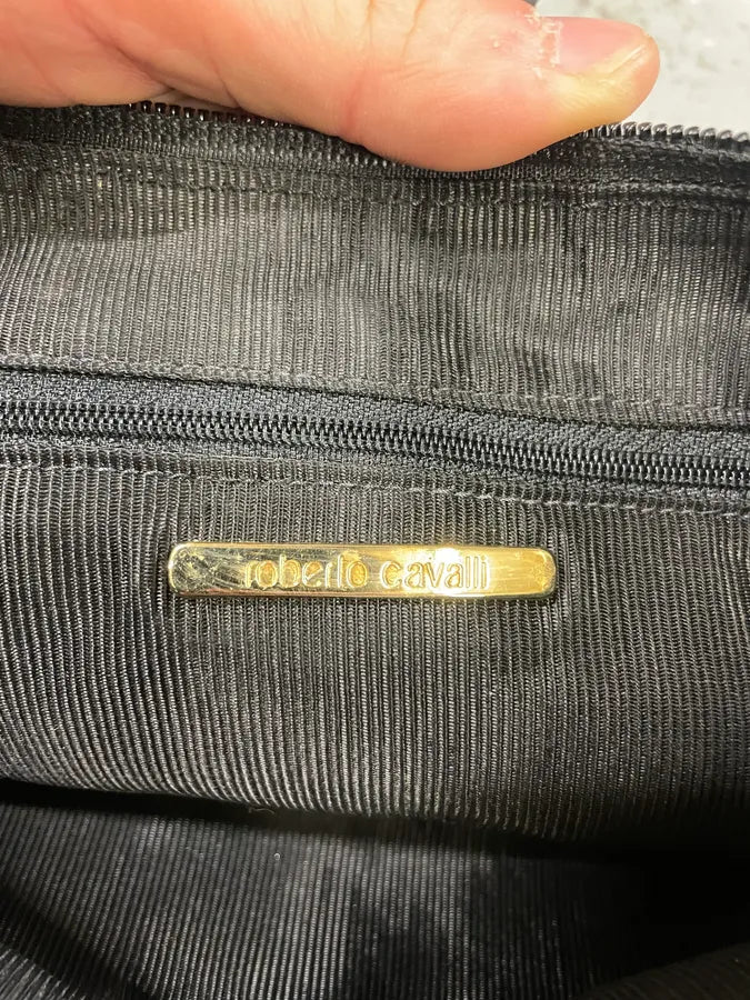 2000s Roberto Cavalli Red Velvet Baguette Bag (OS) 4