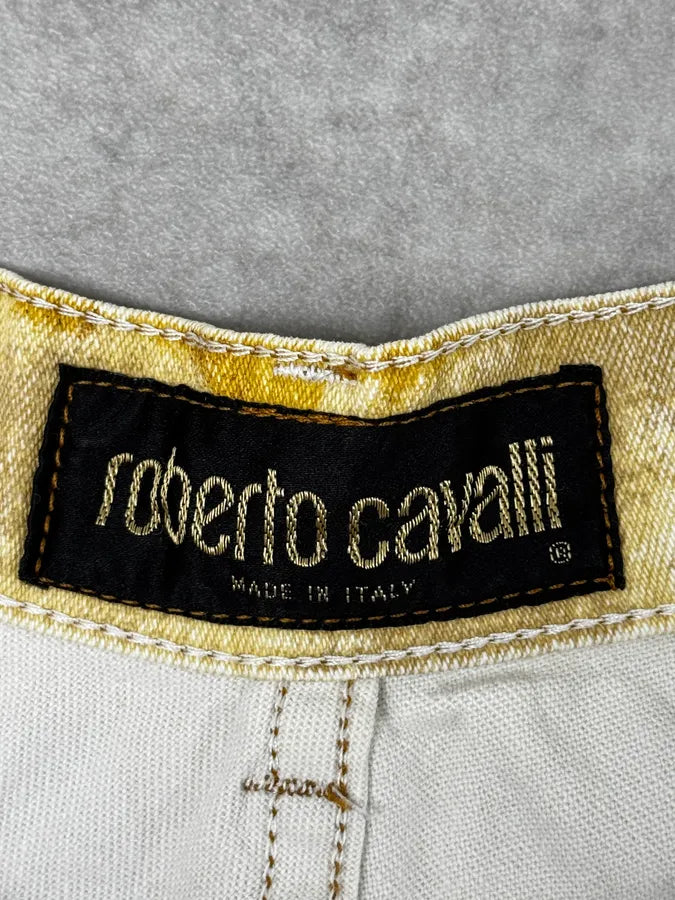 AW1996 Roberto Cavalli Roman Landscape Beige Pants orDTqsu 11