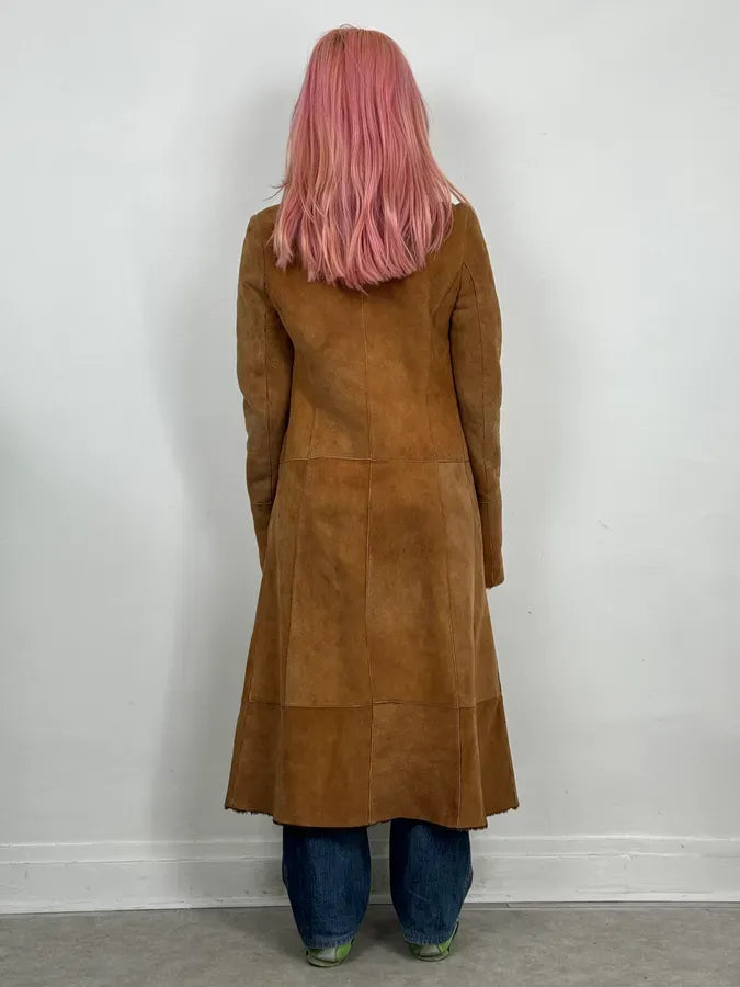 2000s Roberto Cavalli Royal Leather Long Camel Coat QfbxyDz 2