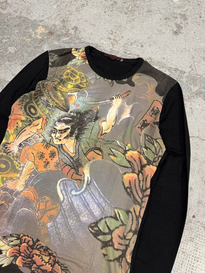 2000s Roberto Cavalli Samurai Black Longsleeves mAPhWja 3