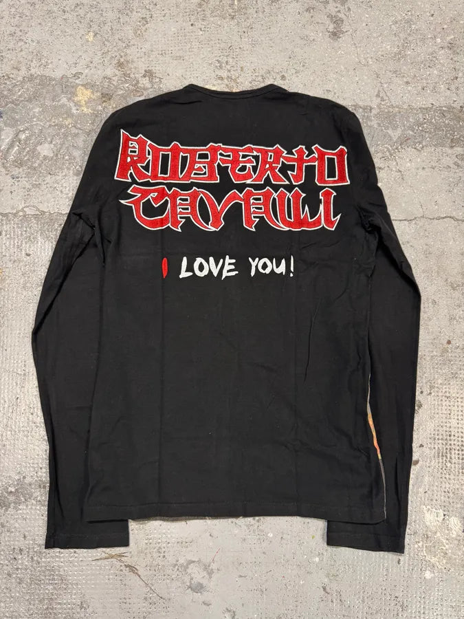 2000s Roberto Cavalli Samurai Black Longsleeves mAPhWja 6