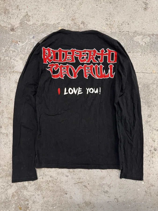 2000s Roberto Cavalli Samurai Black Longsleeves (S) YxRMizz 3