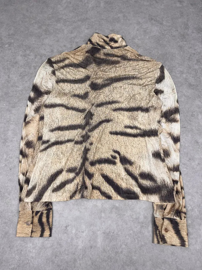 2000s Roberto Cavalli Savage Zebra Silk Shirt pjdOane 4