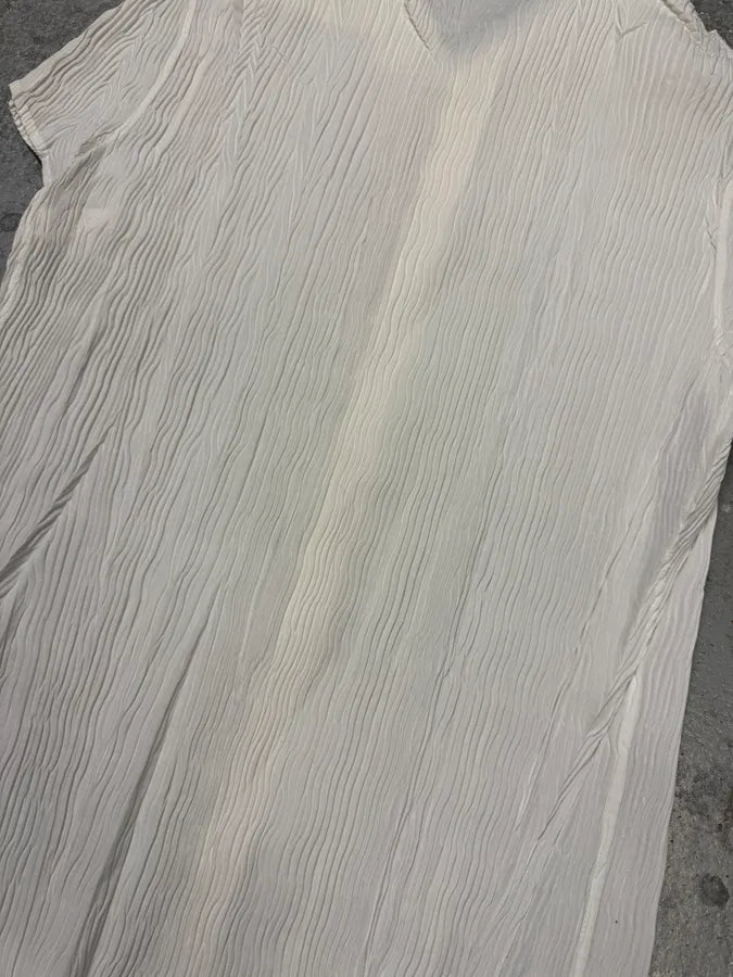 2000s Roberto Cavalli Sexy Pleats White Shirt FzNAqzr 8