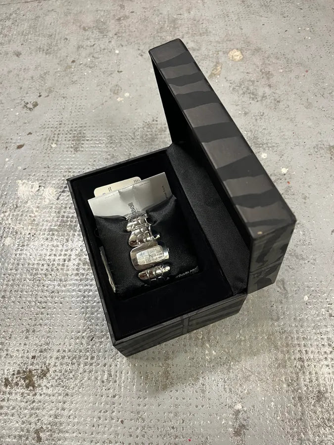 2000s Roberto Cavalli Silver Crocodile Tail Bracelet Watch OEjyTwa 6
