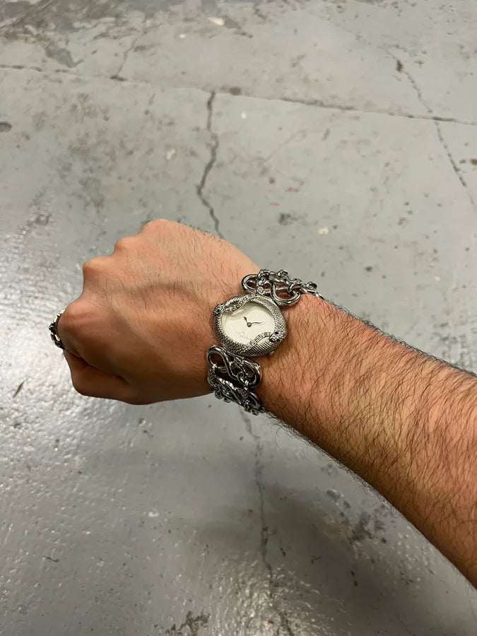 2000s Roberto Cavalli Snake Bracelet Watch aTOFORf 0