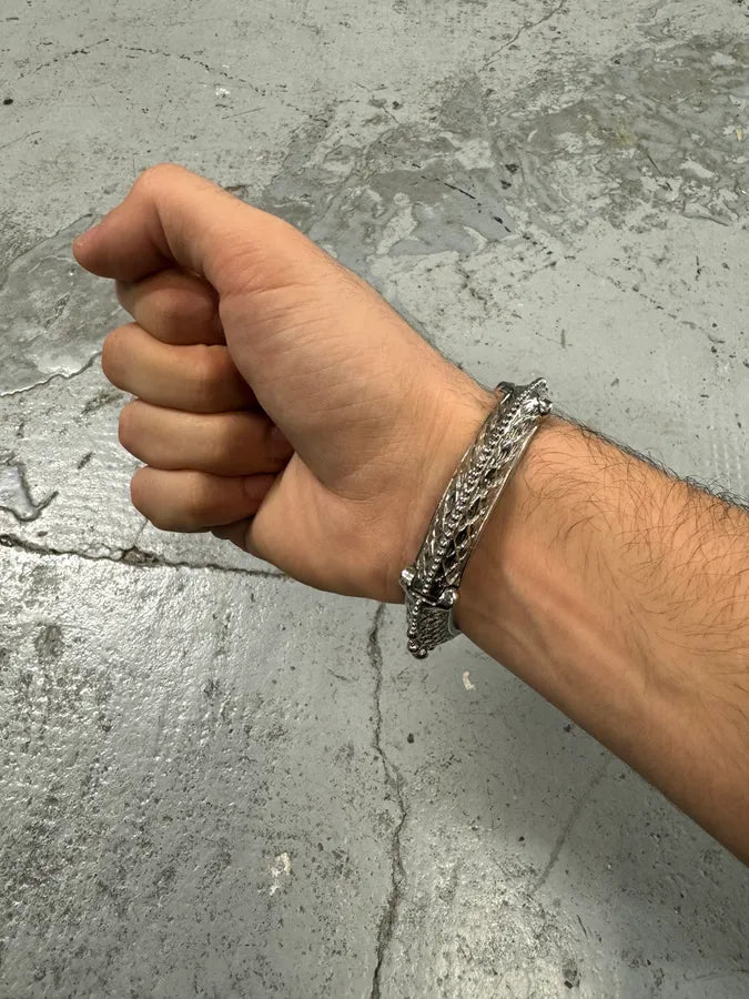 2000s Roberto Cavalli Snake Ornament Bracelet Watch FZwBTBL 2