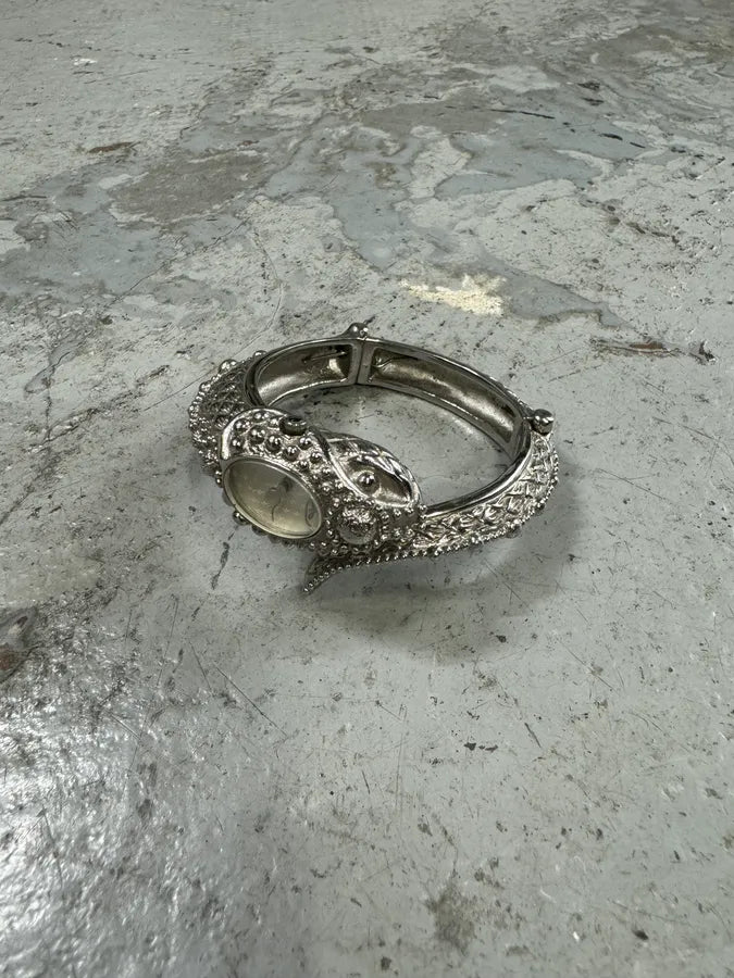 2000s Roberto Cavalli Snake Ornament Bracelet Watch FZwBTBL 4