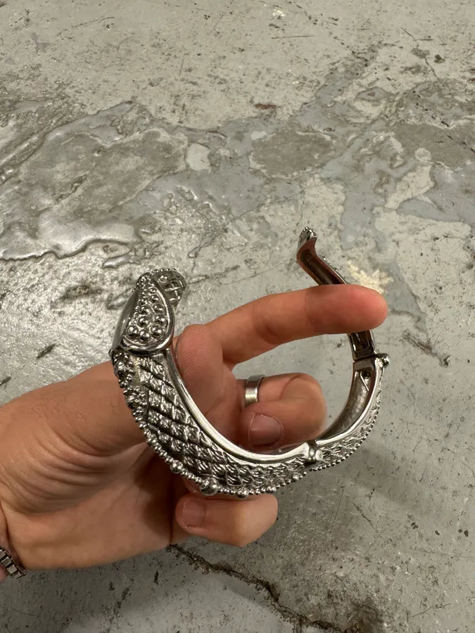 2000s Roberto Cavalli Snake Ornament Bracelet Watch FZwBTBL 6