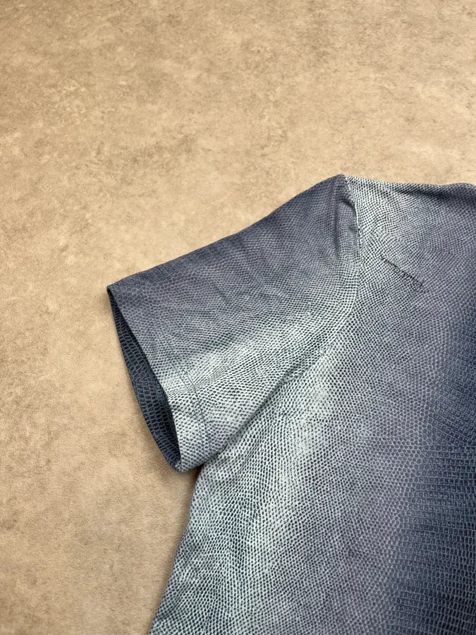 2000s Roberto Cavalli Snake Print Blue Gradient T-Shirt NgbrmRQ 4