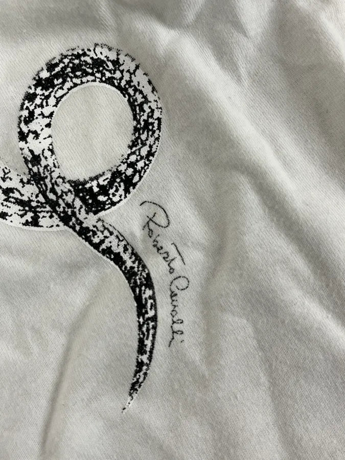 2000s Roberto Cavalli Snake White Henley Longsleeves psoeNvI 9